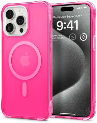 CYRILL Back Cover for Apple iPhone 15 Pro(Pink, Pack of: 1)