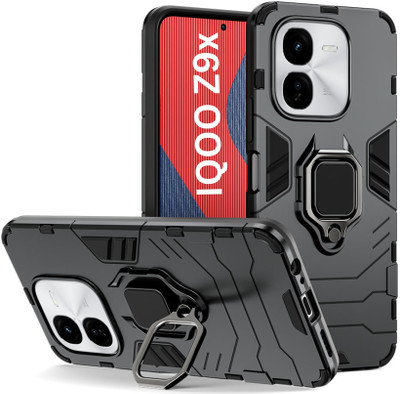 Flipkart SmartBuy Back Cover for iQOO Z9x 5G(Black, Dual Protection, Silicon, Pack of: 1)