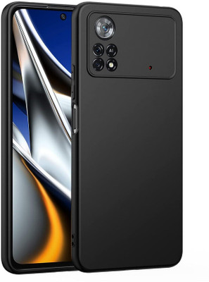 DMJHP Back Cover for Poco X4 Pro 5G(Black, Dual Protection, Pack of: 1)