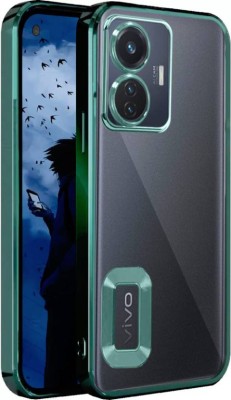 MOZIKON Back Cover for vivo Y16(Green, 3D Case, Silicon, Pack of: 1)