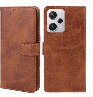 MG Star Back Cover for Xiaomi Redmi Note 12 Pro 5G(Brown, Grip Case, Pack of: 1)