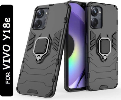 KWINE CASE Back Cover for Vivo Y18E(Black, Dual Protection, Pack of: 1)