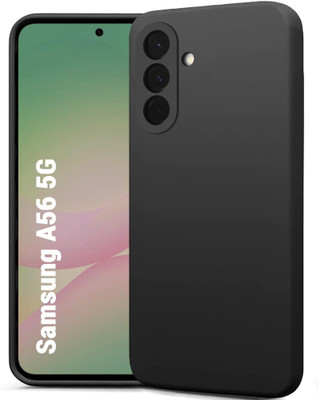 zaperhub Back Cover for Samsung Galaxy A56 5G(Black, Silicon)
