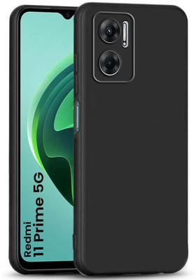 ZAMN Back Cover for REDMI 11 PRIME 5G(Black, Silicon, Pack of: 1)