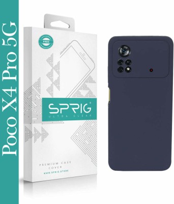Sprig Liquid Silicone Back Cover for POCO X4 Pro 5G(Blue, Grip Case, Silicon, Pack of: 1)
