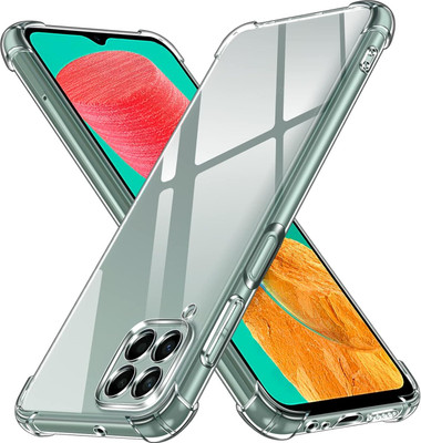 CLOVYR Back Cover for Samsung Galaxy M33 5G(Transparent, Shock Proof, Silicon, Pack of: 1)