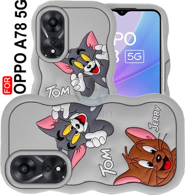 AESTMO Back Cover for Oppo A78 5G(Grey, 3D Case, Silicon)