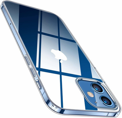 TRUEUPGRADE Back Cover for iPhone 12 Mini Case Hard PC + Soft TPU Frame [Shock-Absorbing] Phone Case(Transparent, Camera Bump Protector, Silicon, Pack of: 1)