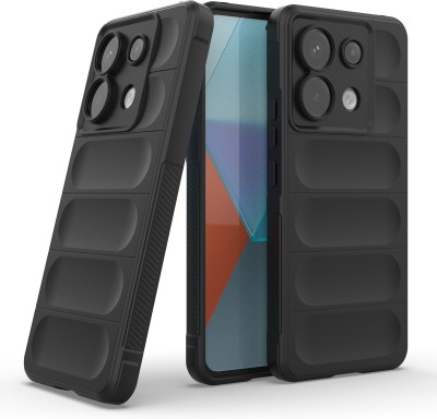 GLOBAL NOMAD Back Cover for Mi Redmi Note 13 Pro 5G(Black, 3D Case, Silicon, Pack of: 1)