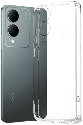 Lilliput Back Cover for Vivo Y17s(Transparent, Grip Case, Silicon, Pack of: 1)