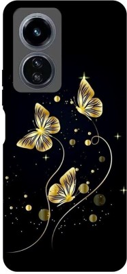 ThePrintlink Back Cover for Vivo Y100 5G, V2239, GOLDEN BUTTERFLY, BIRD, TITLI, BLACK BIRD(Multicolor, Shock Proof, Pack of: 1)