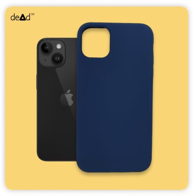 deAd Back Cover for APPLE iPhone 14 Plus (With Logo)(Blue, Grip Case, Silicon, Pack of: 1)