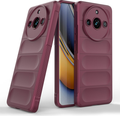 GLOBAL NOMAD Back Cover for Realme 11 Pro 5G, Realme 11 Pro+ 5G(Maroon, Grip Case, Silicon, Pack of: 1)