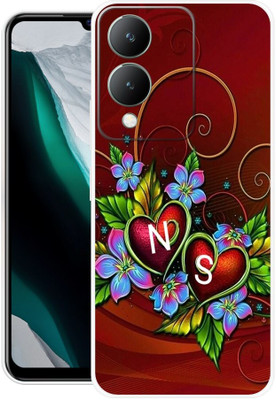 3D U PRINT Back Cover for VIVO Y28 5G,V2315, NS,N LOVE S,NS NAME,NS LETTER,NS ALPHABET(Red, Flexible, Silicon, Pack of: 1)