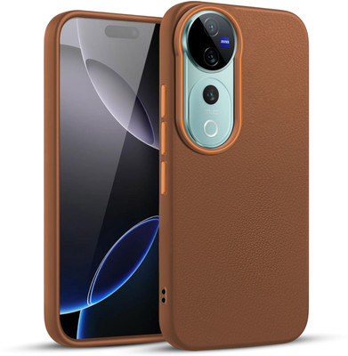 V-TAN Back Cover for Vivo V40, Vivo V40 Pro(Brown, Waterproof, Pack of: 1)