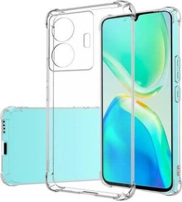 COVERLINE Back Cover for Vivo T1 44w Crystal Clear Silicone Transparent Bumper Case(Transparent, Shock Proof, Silicon, Pack of: 1)