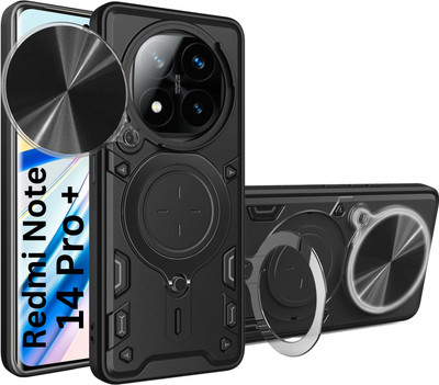 Flipkart SmartBuy Back Cover for Redmi Note 14 Pro Plus 5G(Black, Rugged Armor, Pack of: 1)