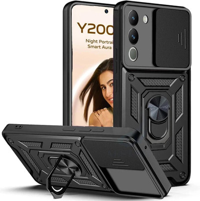 Dolbyte Back Cover for vivo Y200 5G(Black, Shock Proof, Pack of: 1)