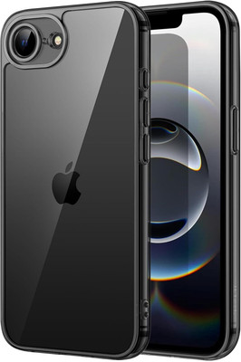 Mavro Back Cover for Apple iPhone 16e, iPhone 16e(Transparent, Black, Shock Proof, Pack of: 1)