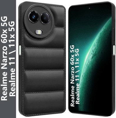 Flipkart SmartBuy Back Cover for Realme 11 5G, Realme 11x 5G, Realme Narzo 60x(Black, Camera Bump Protector, Pack of: 1)