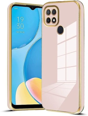 ANTICA Back Cover for Realme C12 |View Electroplated Chrome 6D Case Soft TPU(Pink, Dual Protection, Silicon, Pack of: 1)