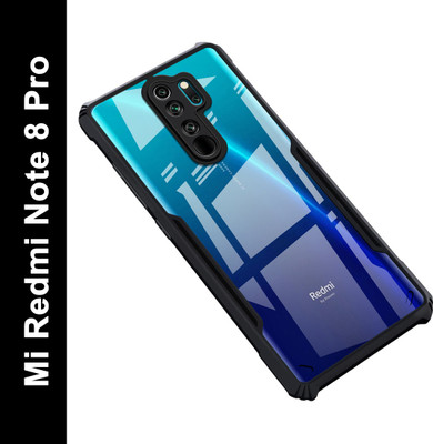 Zapcase Back Cover for Mi Redmi Note 8 Pro(Black, Shock Proof, Pack of: 1)