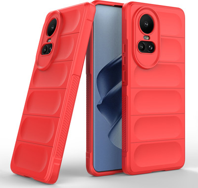GLOBAL NOMAD Back Cover for OPPO Reno10 5G(Red, Grip Case, Silicon, Pack of: 1)