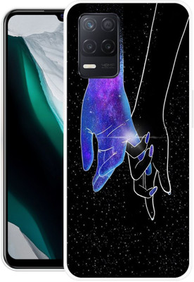 FUGGA Back Cover for realme 8 5G, RMX3241, GIRL, BOY, HAND, LOVE, COUPLE(Black, Flexible, Silicon, Pack of: 1)