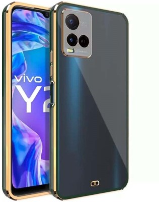 A3sprime Back Cover for vivo Y33s, [Soft Silicon Transparent & Drop Protective Back Case](Green, Camera Bump Protector, Silicon, Pack of: 1)