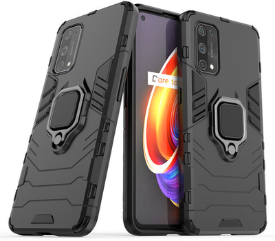 ZIVITE Back Cover for Realme X7 Pro(Black, Cases with Holder, Pack of: 1)