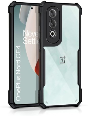 Hydbest Bumper Case for OnePlus Nord CE4 5G(Black, Transparent, Camera Bump Protector, Silicon, Pack of: 1)