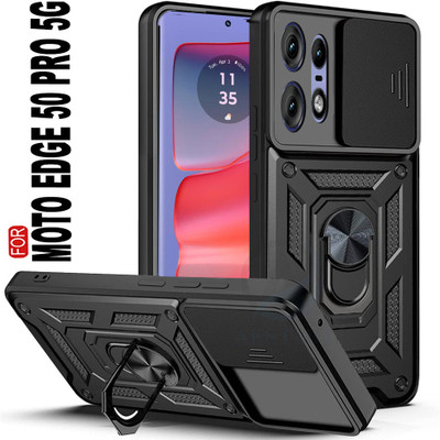 Socaso Back Cover for Motorola Moto Edge 50 Pro 5G(Black, Rugged Armor, Pack of: 1)