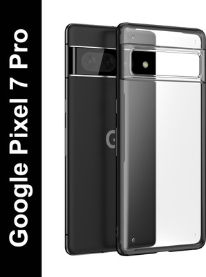 DailyObjects Black Frosted Clear Back Cover for Google Pixel 7 Pro(Black, Pack of: 1)