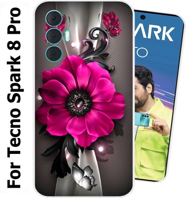 Cooldone Back Cover for Tecno Spark 8 Pro(Transparent, Flexible, Silicon, Pack of: 1)