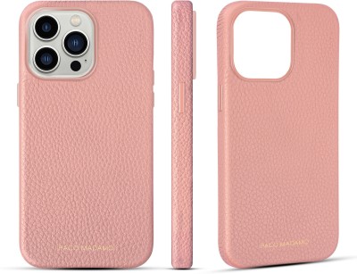 PACO MADAMO Back Cover for iPhone 15 Pro Max(Pink, Dual Protection, Pack of: 1)