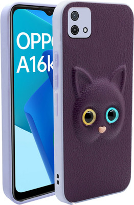 SMARTPOCKET Back Cover for Oppo A16K(Purple, 3D Case, Pack of: 1)