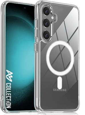 am collection Back Cover for Samsung Galaxy A35 5G Transparent MagSafe Mobile Back Cove| Wireless Charging|PC+TPU(Transparent, Magsafe, Pack of: 1)