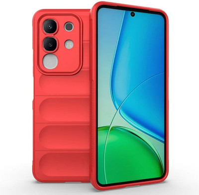 Casotec Back Cover for vivo T4x 5G, Vivo Y29 4G, Vivo Y31 Pro 5G, iQOO Z10x 5G(Red, Silicon, Pack of: 1)