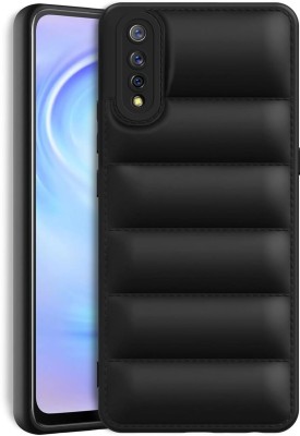 SnapStar Back Cover for Vivo Z1x(Puffer Case | Camera Protection | Soft & Flexible Case)(Black, Shock Proof, Silicon, Pack of: 1)