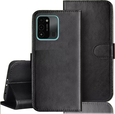 TINGTONG Flip Cover for Tecno Spark Go 2022(Black, Dual Protection, Pack of: 1)