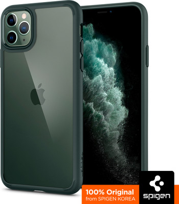 Spigen Ultra Hybrid Back Cover for Apple iPhone 11 Pro Max(Green, Shock Proof, Pack of: 1)