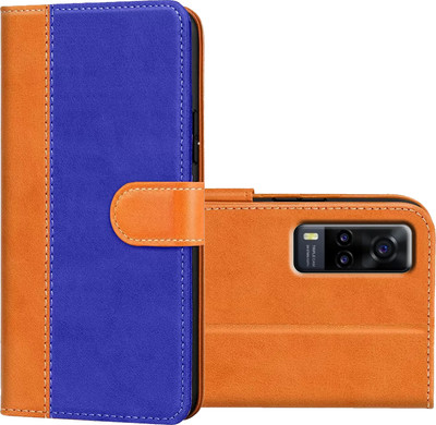 Rofix star Back Cover for VIVO Y31 2020(Brown, Magnetic Case, Pack of: 1)