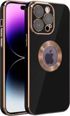 Spoov Back Cover for IPhone 14 Pro Max(Black, Gold, Flexible, Pack of: 1)