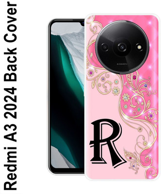 SKYBRUFAN Back Cover for Redmi A3 2024(Pink, Black, Silicon, Pack of: 1)