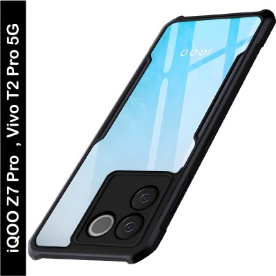 ADI Creations Back Cover for iQOO Z7 Pro 5G, Vivo T2 Pro 5G(Black, Camera Bump Protector, Pack of: 1)