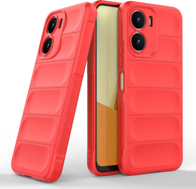 GLOBAL NOMAD Back Cover for Vivo T2x 5G(Red, 3D Case, Silicon, Pack of: 1)