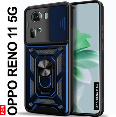 AelVouX Back Cover for Oppo Reno 11 5G(Blue, Ring Case, Pack of: 1)