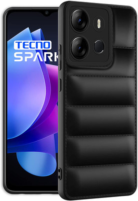 BOZTI Back Cover for Tecno Spark Go 2023(Black, Puffer, Silicon, Pack of: 1)