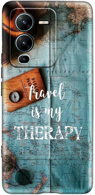 printwhiz Back Cover for Vivo V25 Pro(Black)