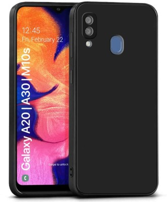 WOW Imagine Back Cover for Samsung Galaxy A20 | A30 | M10s Ultra Slim Soft | Inner Fabric Lining | Back Case(Black, Matte Finish, Silicon, Pack of: 1)